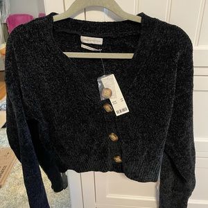 Black Button Up Sweater